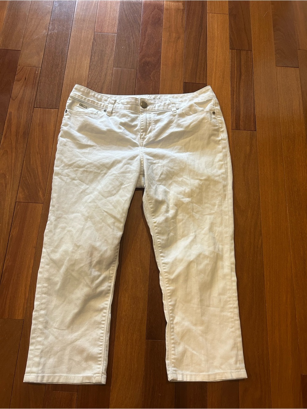 The Limited White Cropped Jeans - Ankle Length size 12R